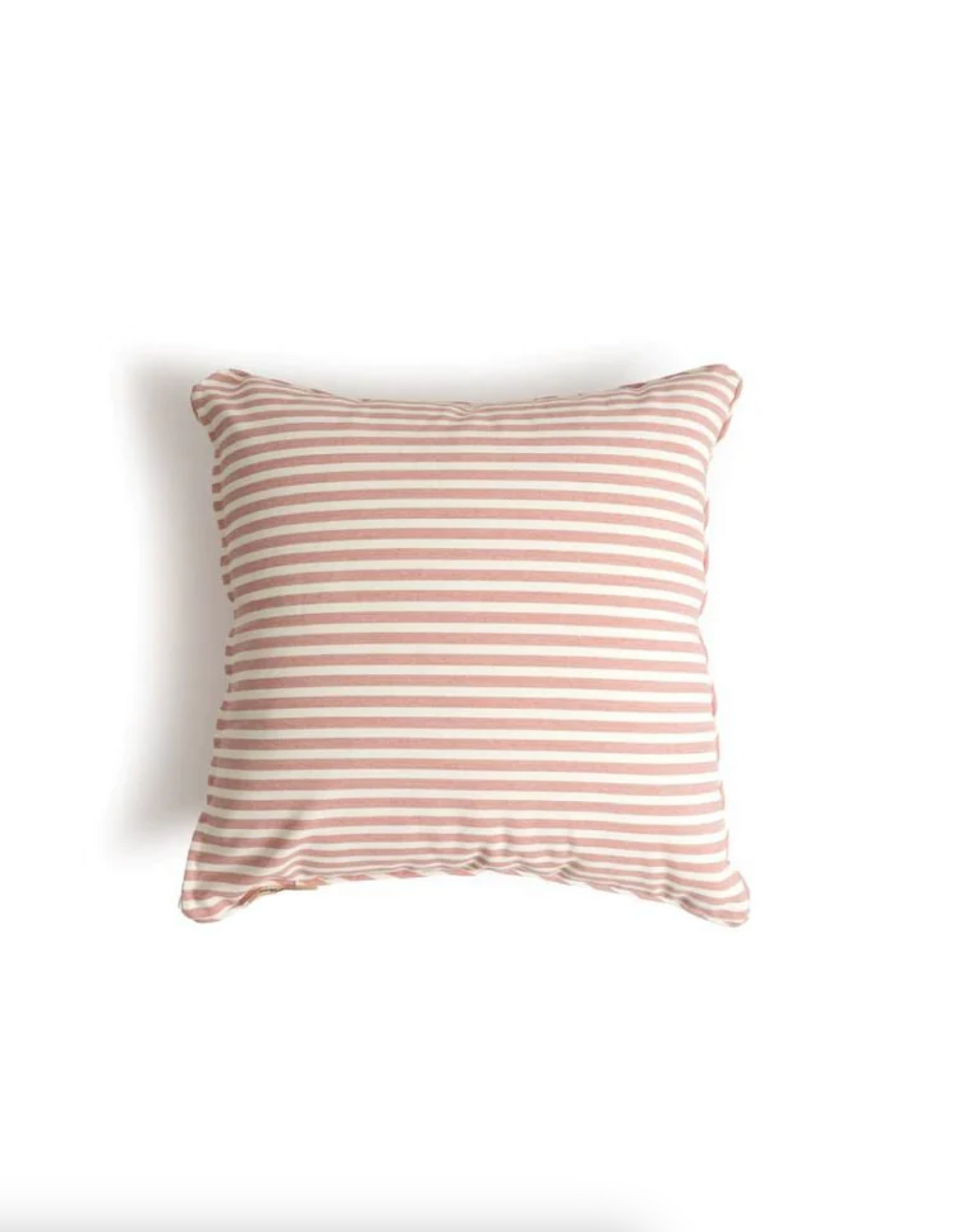Lauren's Pink Stripe Outdoor Pillow | 18x18