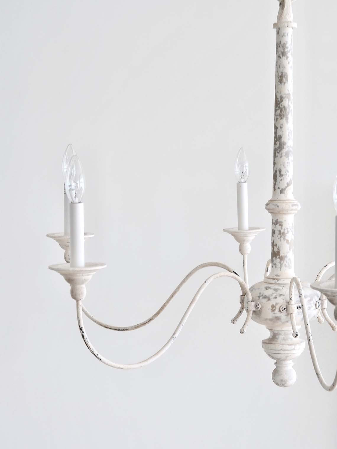 Country Chandelier | Belgian White