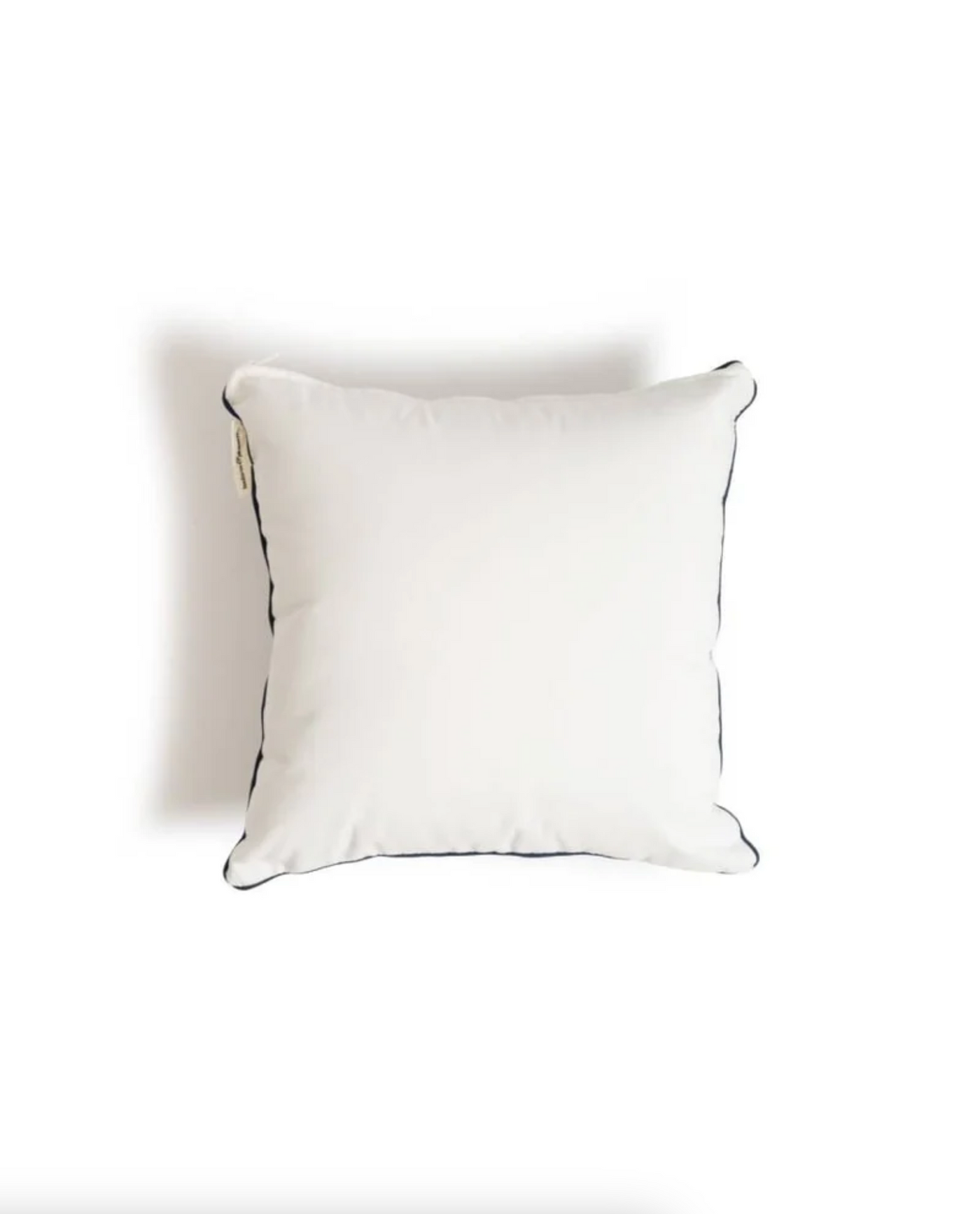 Rivie White Outdoor Pillow | 18x18