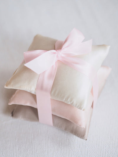Pink Silk Sachet Set