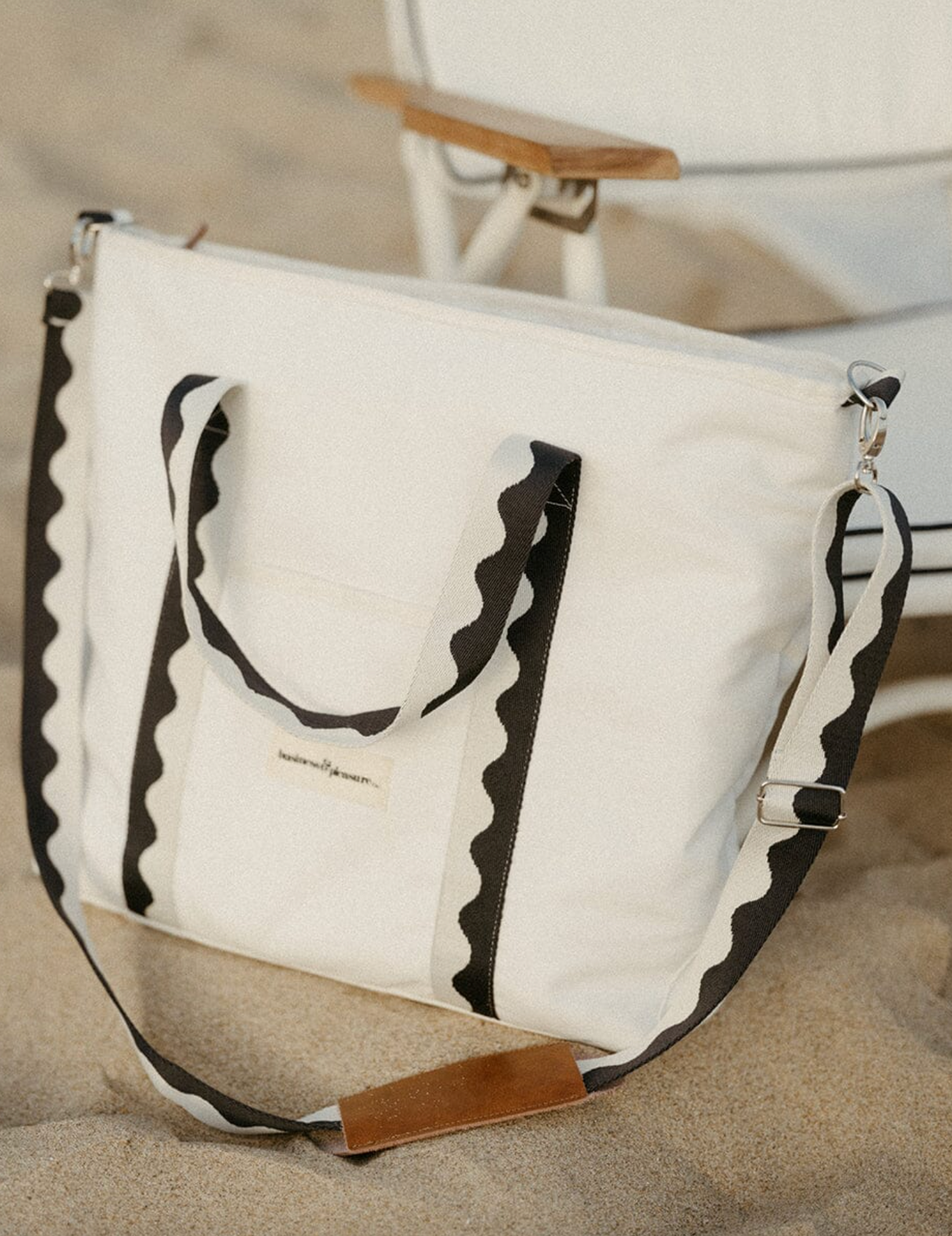 Riviera White Cooler Tote Bag