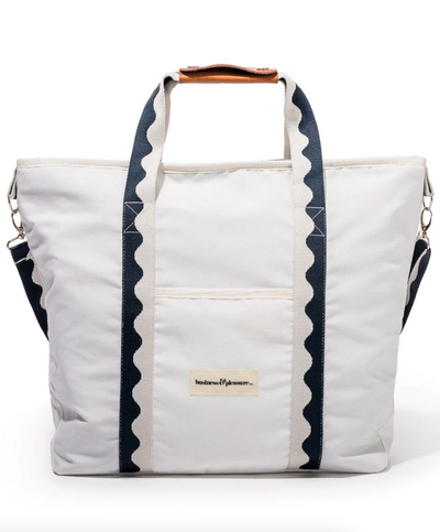 Riviera White Cooler Tote Bag