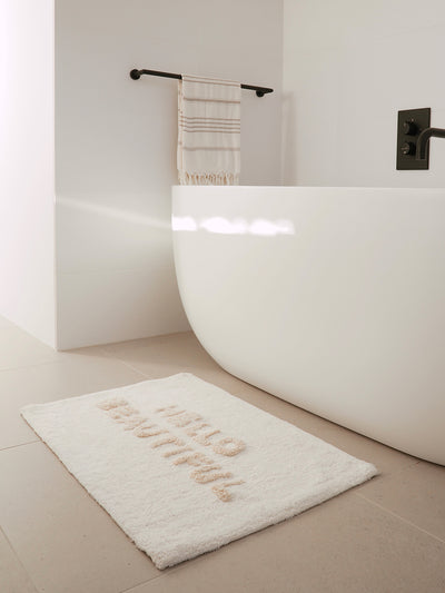 Hello Beautiful Tonal Bath Mat