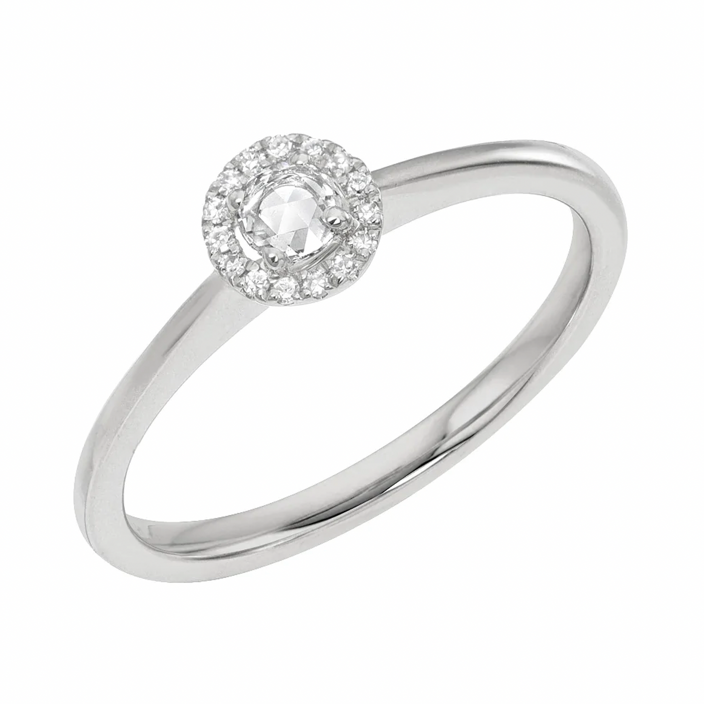 Diamond Charlotte Rosecut Ring | 14K Gold