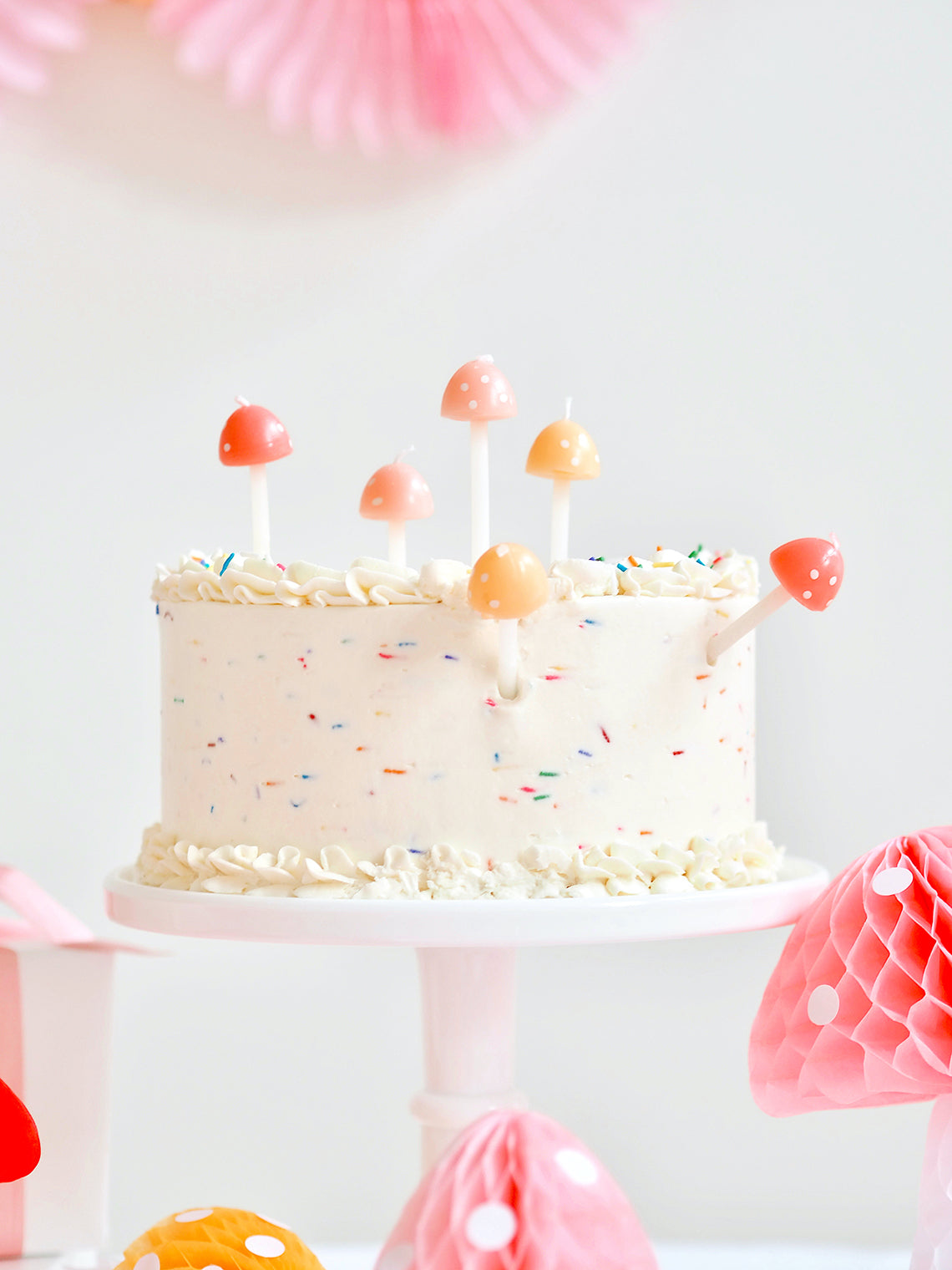 Mushroom Birthday Candles