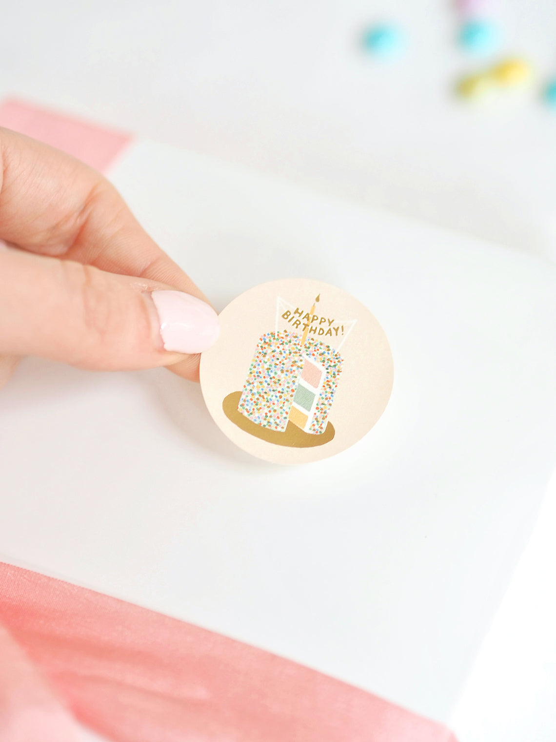 Birthday Cake Stickers & Labels - The Cross Decor & Design