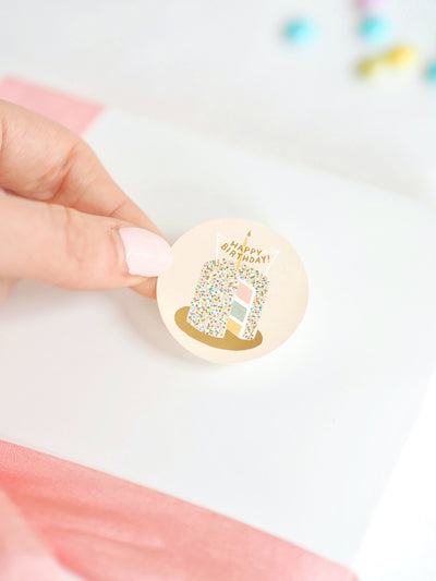 Birthday Cake Stickers & Labels - The Cross Decor & Design