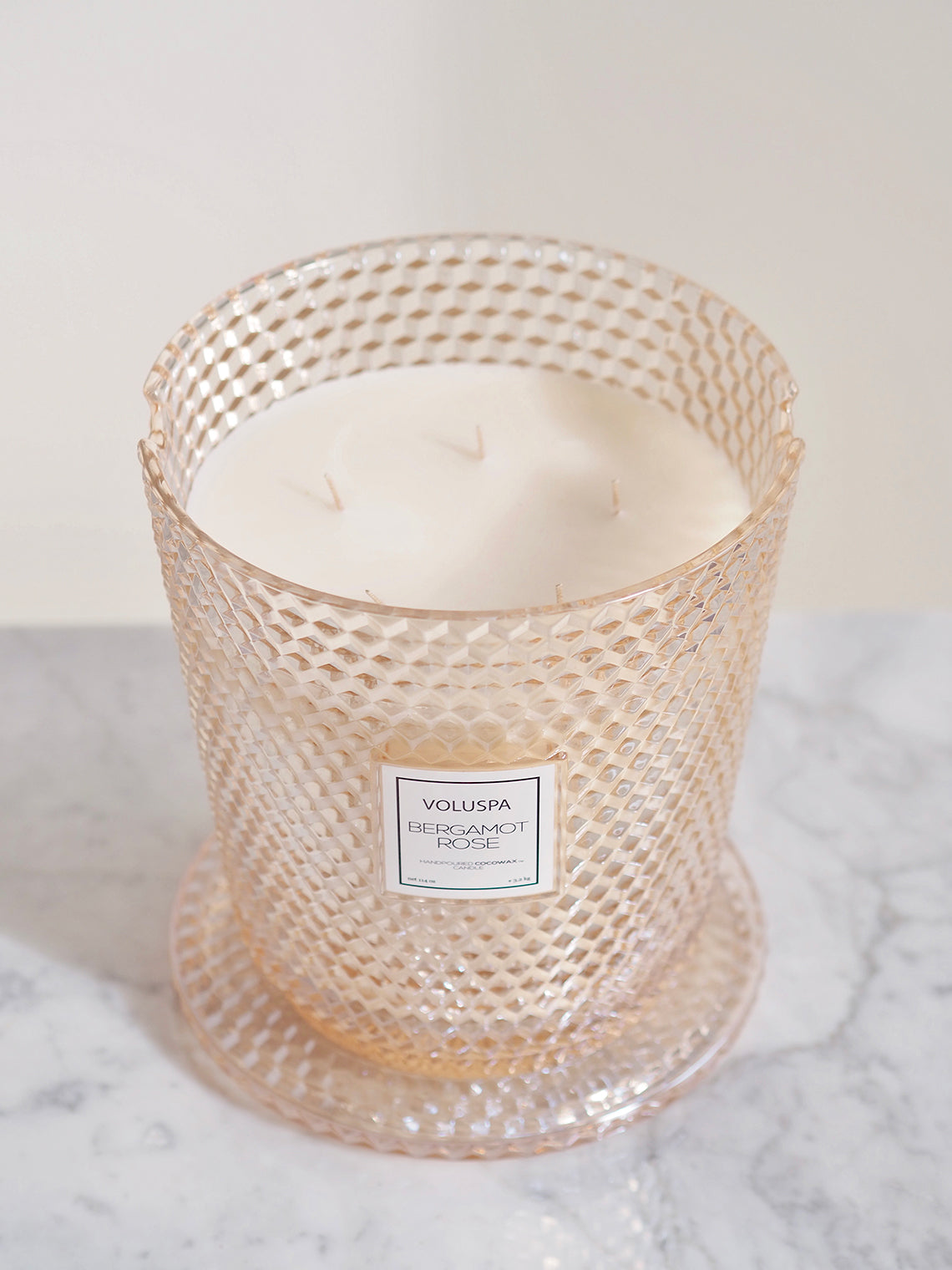 Bergamot Rose 5 Wick Hearth Candle