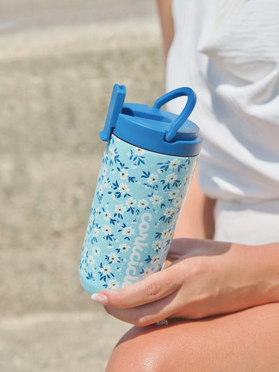 Ditsy Floral Blue Kids Cup | 12oz