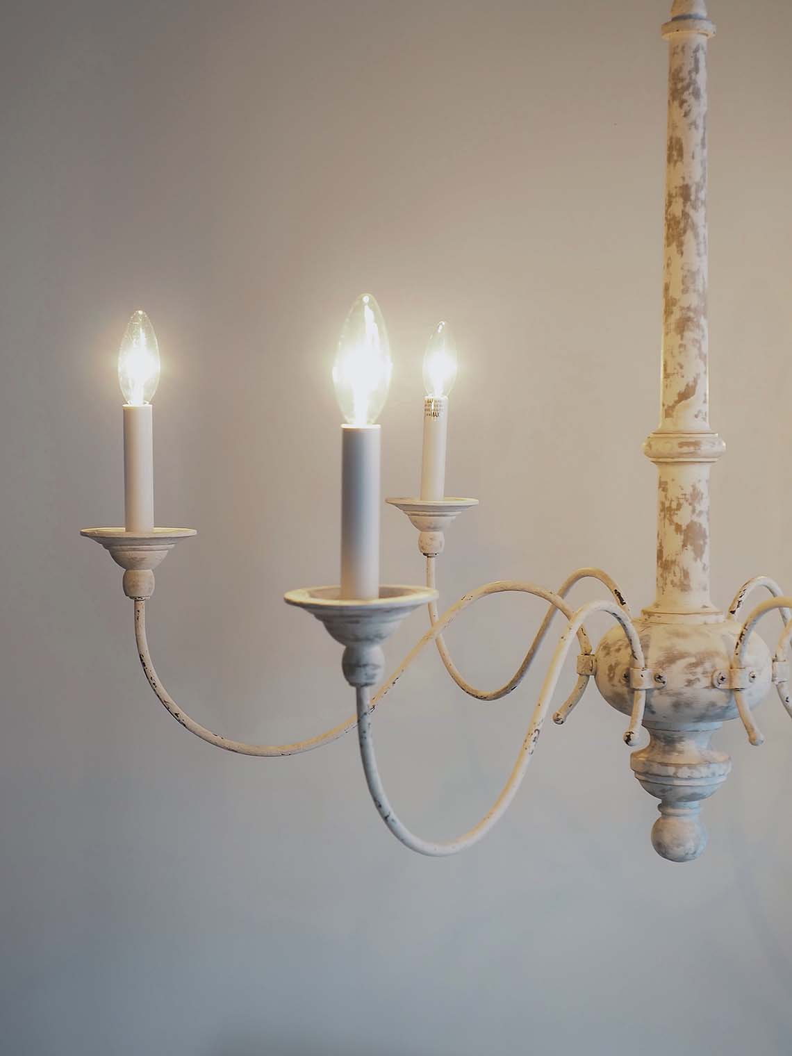 Country Chandelier | Belgian White - The Cross Decor & Design