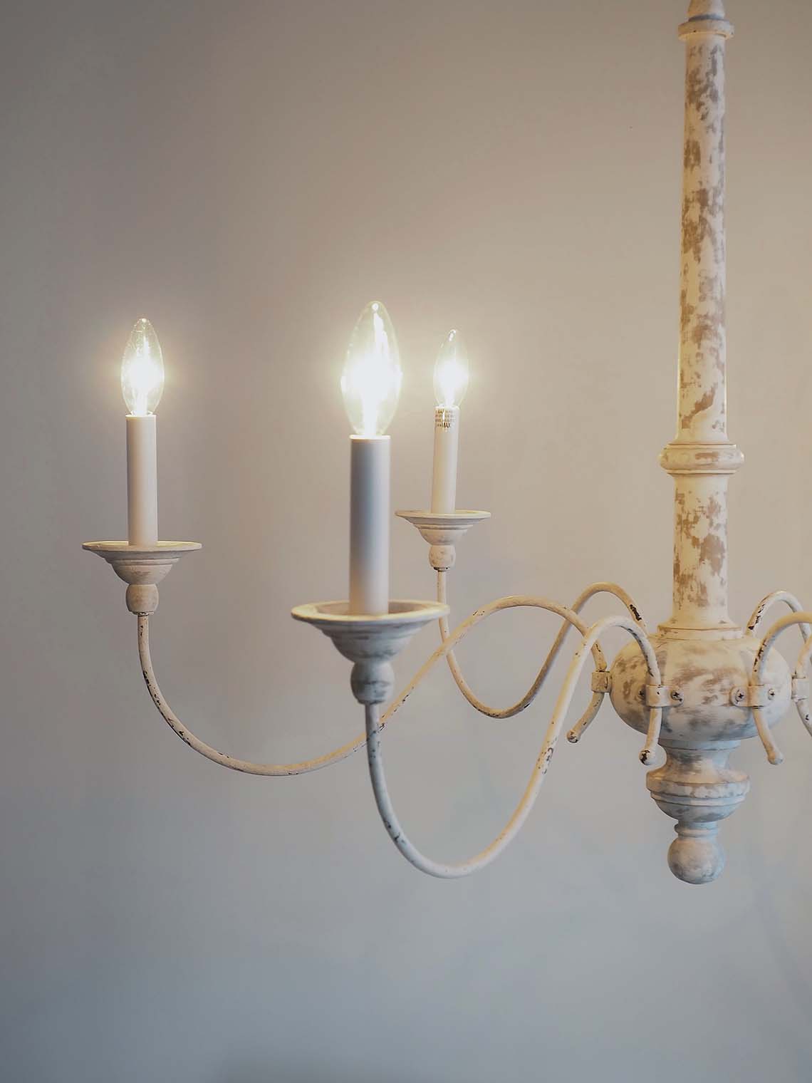 Country Chandelier | Belgian White