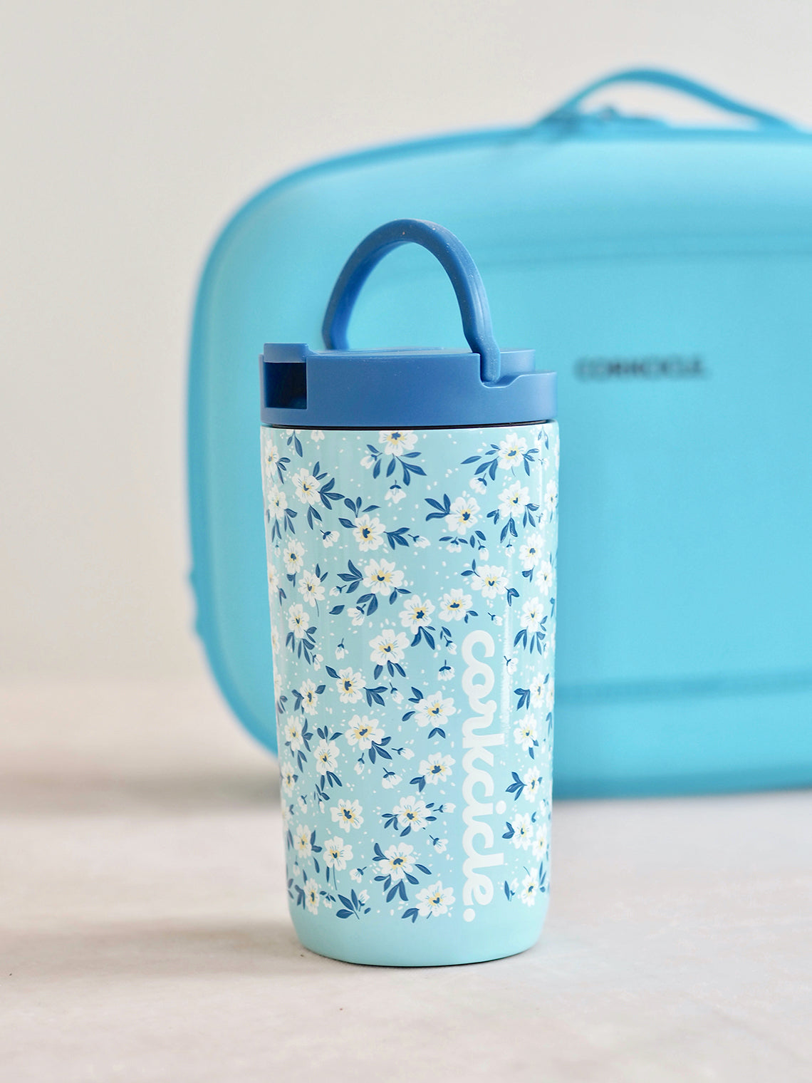 Ditsy Floral Blue Kids Cup | 12oz