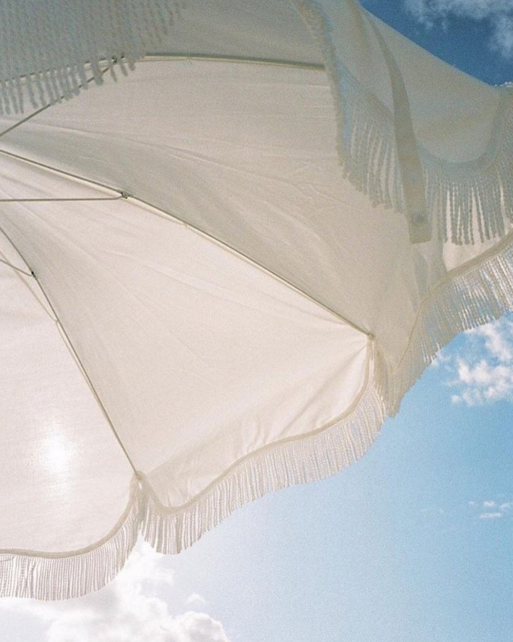 The Holiday Beach Umbrella Antique White - The Cross Decor & Design