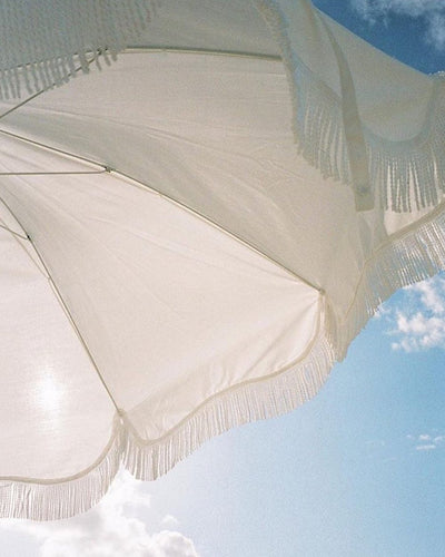 The Holiday Beach Umbrella Antique White - The Cross Decor & Design