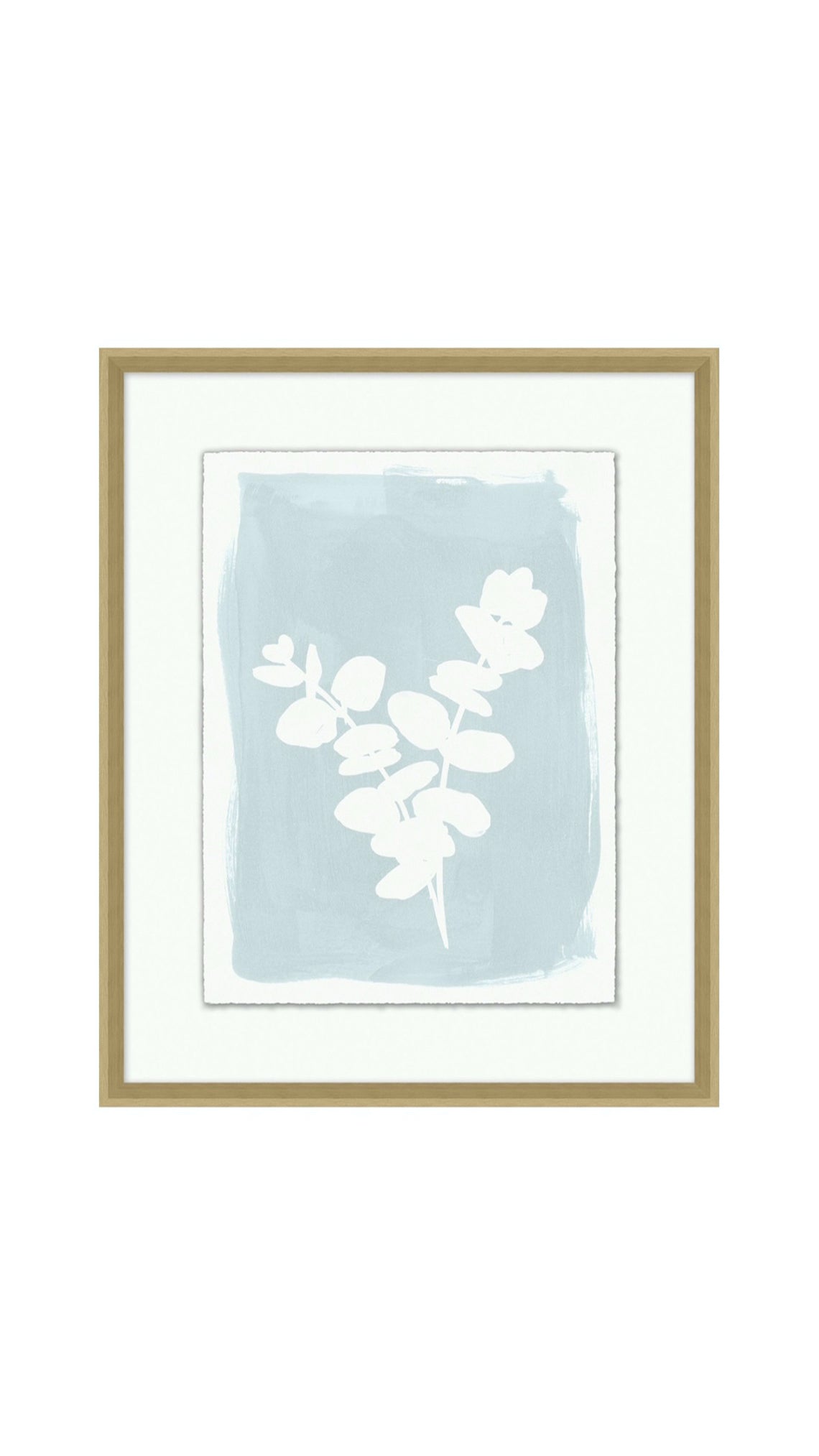 Floral Relief 9 Wood Frame | 22.25" x 27.25"