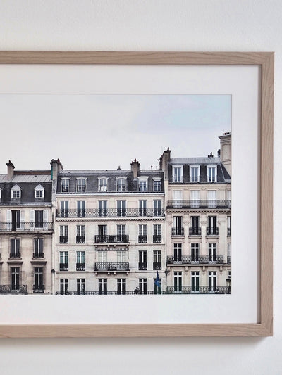 Parisian Rooftops Custom Framed Art Print | 24"x28"