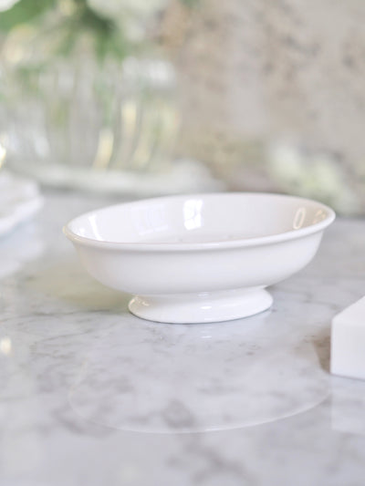 White Soap Dish & Strainer - The Cross Decor & Design