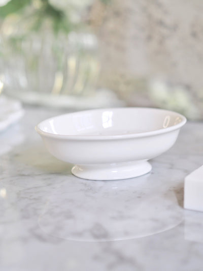White Soap Dish & Strainer