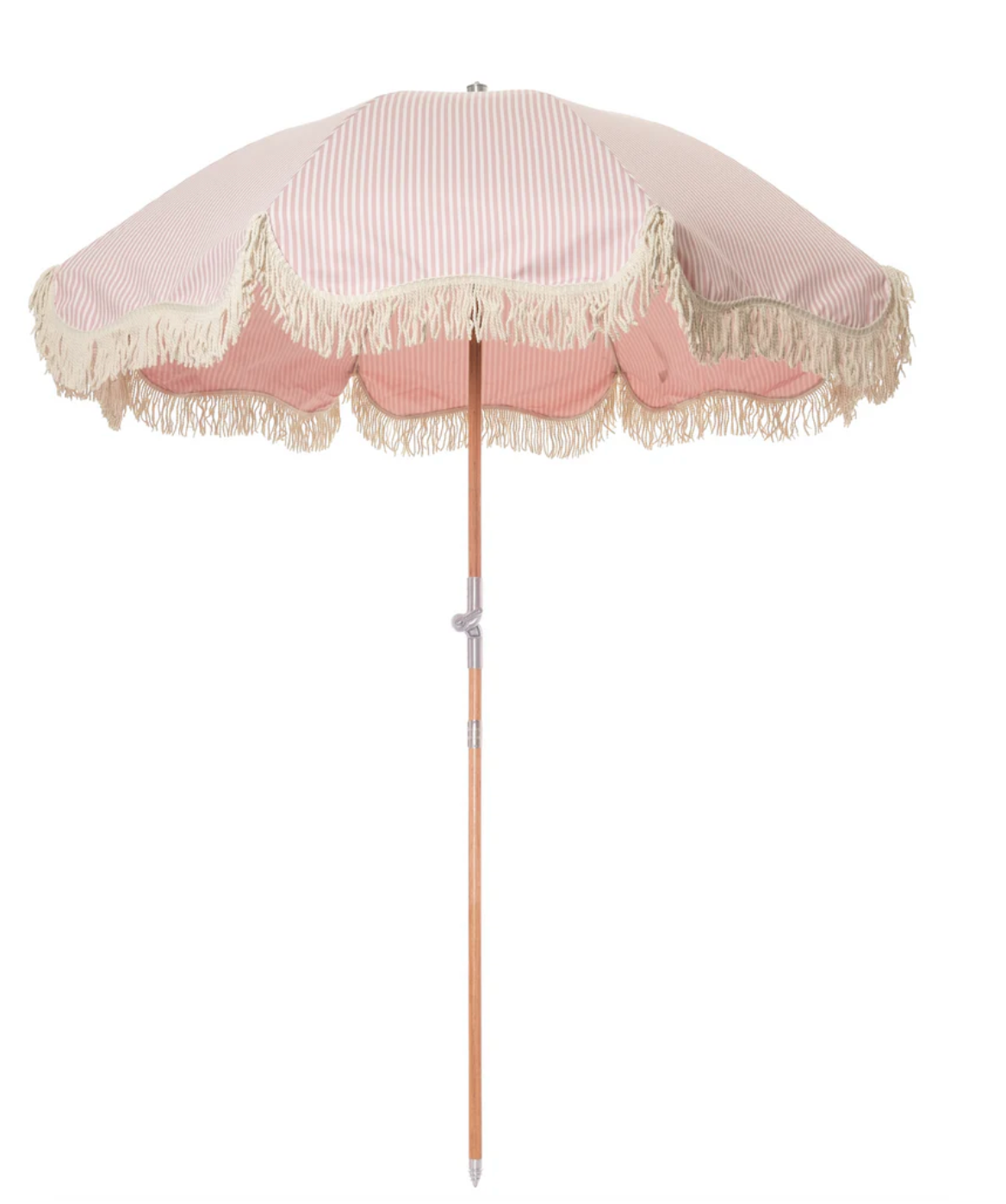 Lauren's Pink Stripe Premium Beach Umbrella