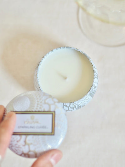 Sparkling Cuvée Mini Tin Candle - The Cross Decor & Design