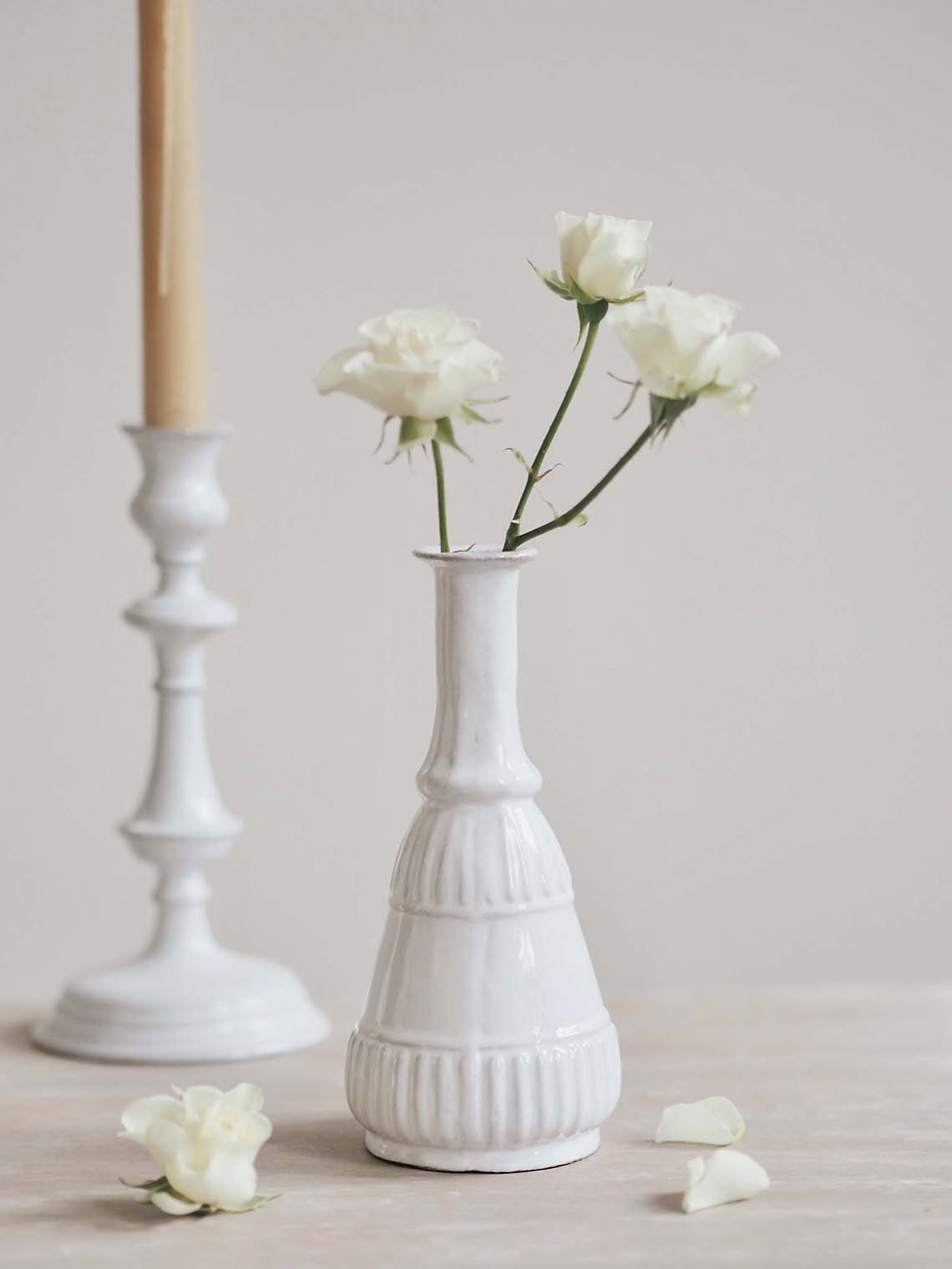 Peggy Soliflore Vase Raw Clay