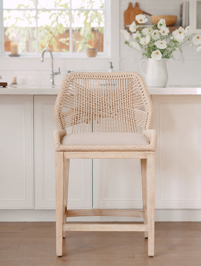 Lily Sand Loom Bar & Counter Stool - The Cross Decor & Design