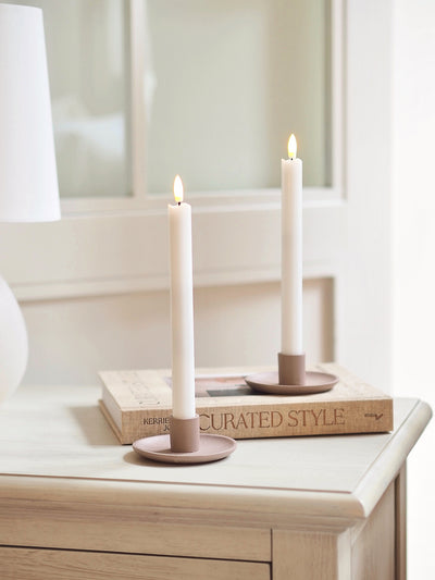 Battery Operated Taper Candle Set of 2