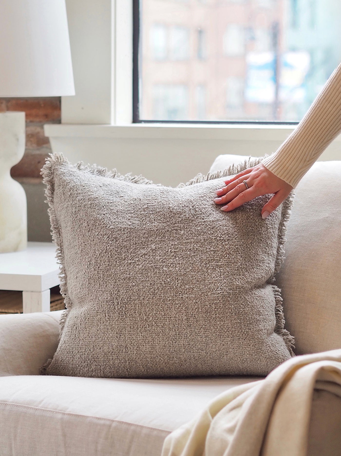 Callisto Taupe Pillow | 20x20 - The Cross Decor & Design