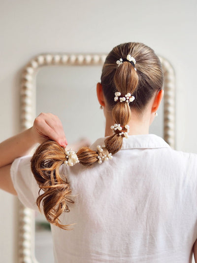 Coastal Pearl Hair Tie | Set of 5