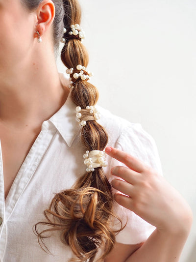 Coastal Pearl Hair Tie | Set of 5