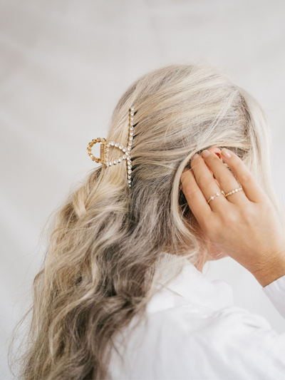 Rhinestone Loop Claw Clip - The Cross Decor & Design