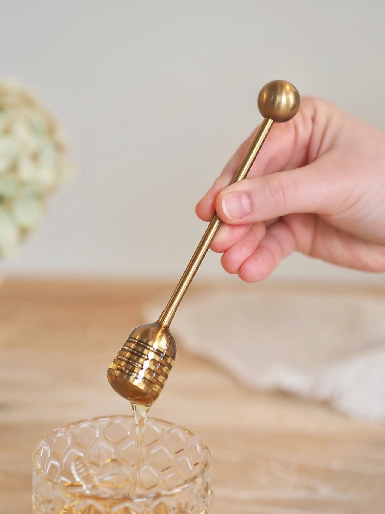 Gold Honey Dipper - The Cross Decor & Design
