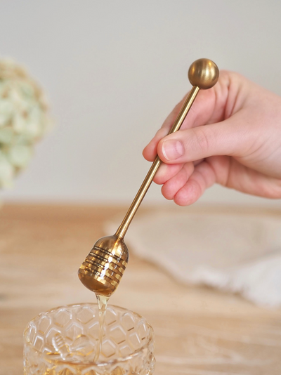 Gold Honey Dipper - The Cross Decor & Design