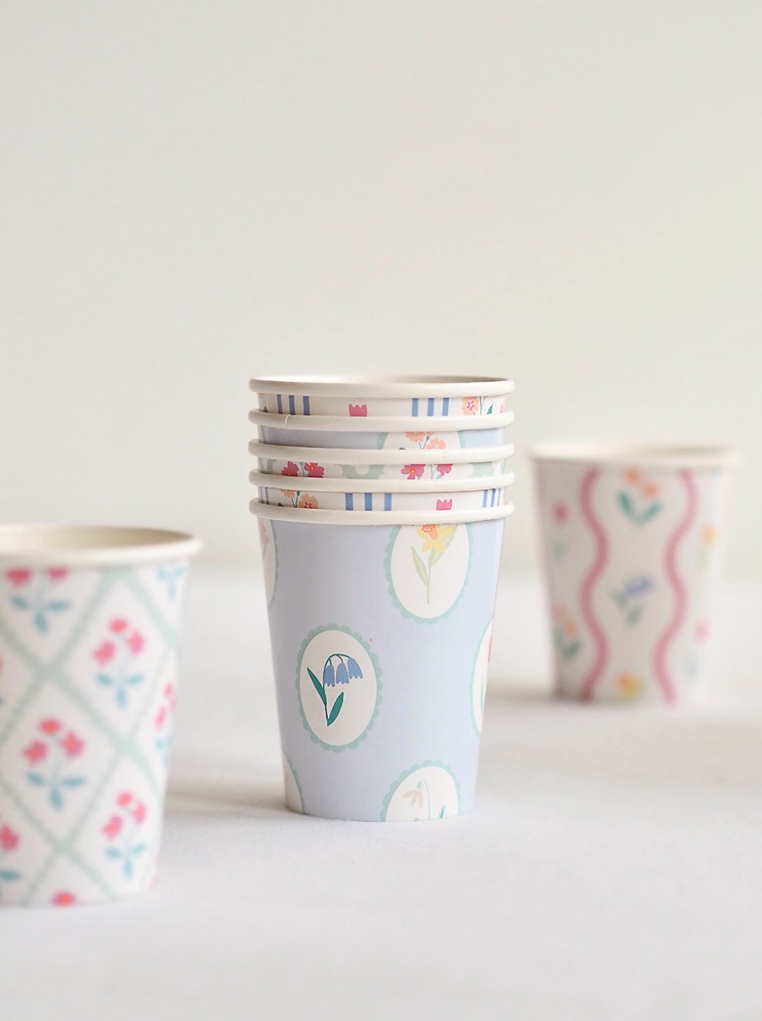 Flower Pattern Cups - The Cross Decor & Design