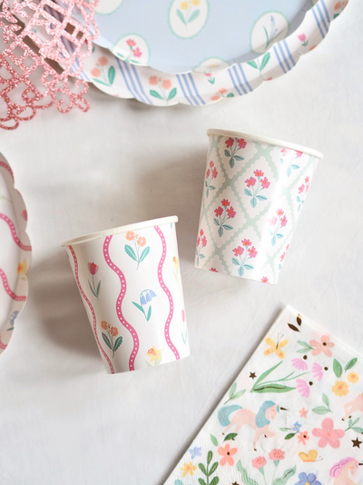Flower Pattern Cups - The Cross Decor & Design