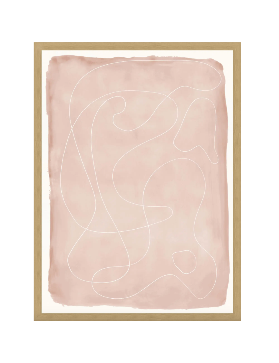 Scattered Thoughts Blush 1 | 25" x 33.5" - The Cross Decor & Design
