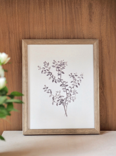 Botanical Sketch Framed Canvas Print | 11x14 - The Cross Decor & Design