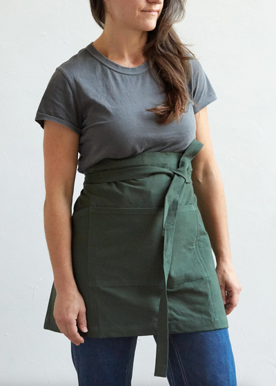Fern Canvas Half Apron - The Cross Decor & Design