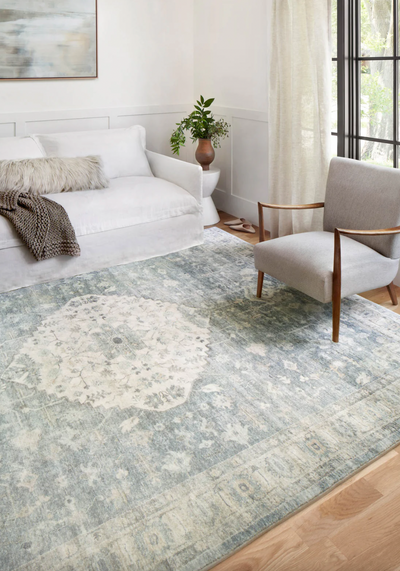 Rosette Rug | Denim &amp; Fog - The Cross Decor & Design