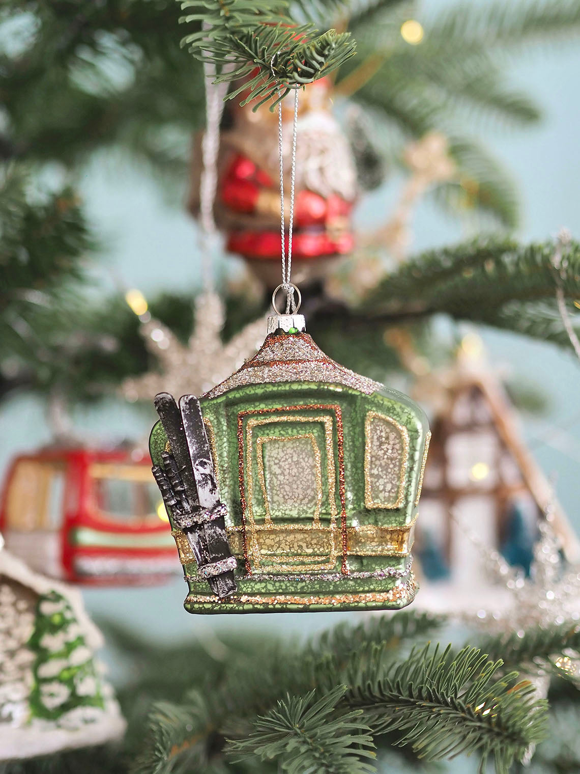KSA Pack of 24 Iridescent Cross Christmas Ornaments 4.75”