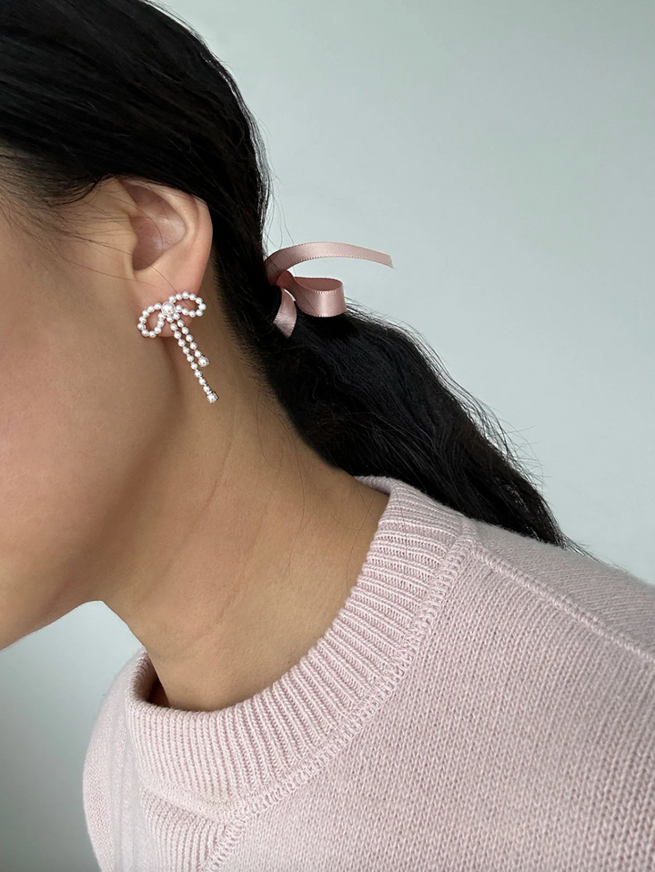 【Monday Edition】24SS CLEAR PULL BOW EARRINGS Clear Bow Earrings (limited) - Etsy