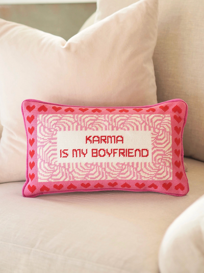 Karma Needlepoint Pillow | 9x15 - The Cross Decor & Design