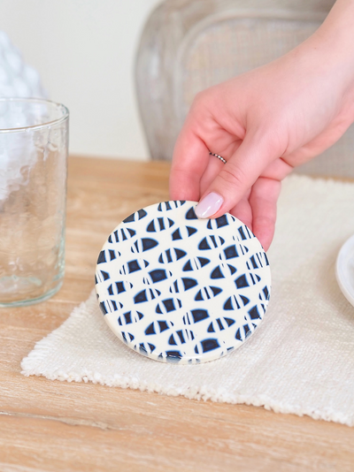 Blue Tile Coasters - The Cross Decor & Design