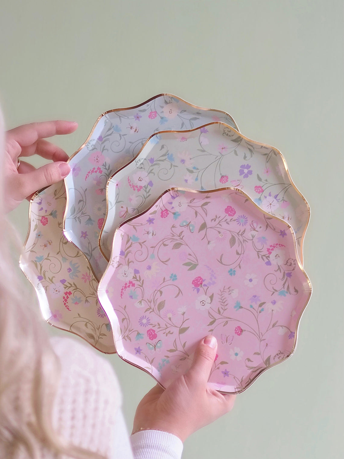 Ladurée Paris Floral Side Plates - The Cross Decor & Design