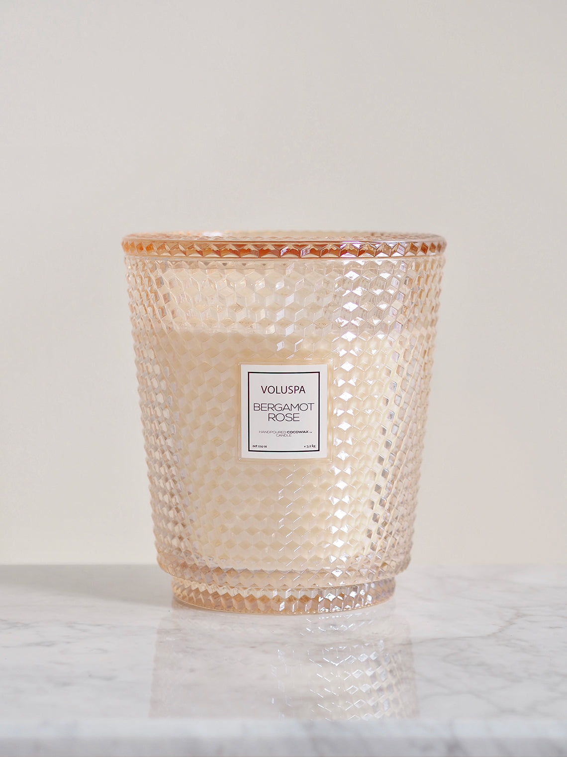 Bergamot Rose 5 Wick Hearth Candle