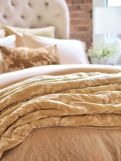 Lynette Parchment Bedding - The Cross Decor & Design