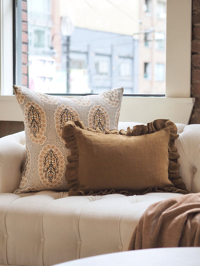 Winfleur Olive Mustard Pillow | 24x24 - The Cross Decor & Design