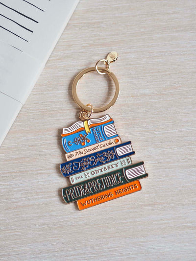 Book Club Enamel Keychain - The Cross Decor & Design
