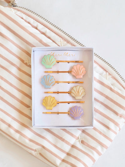 Enamel Shell Hair Slides - The Cross Decor & Design