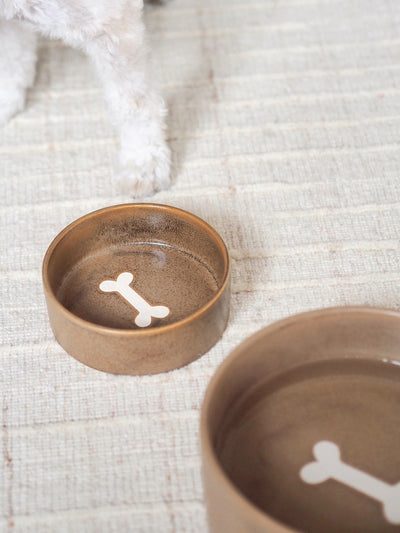 Bonely Brown Pet Bowls - The Cross Decor & Design